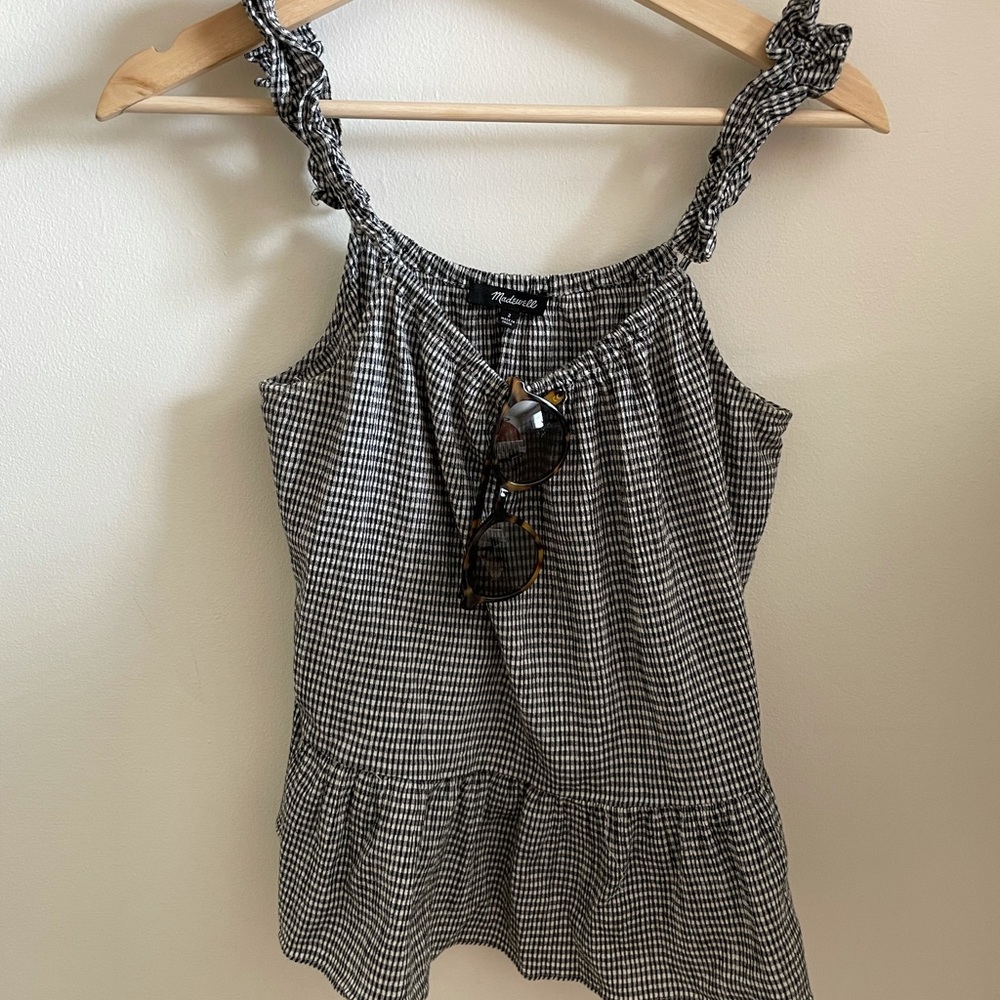 MADEWELL RUFFLE EDGE TANK